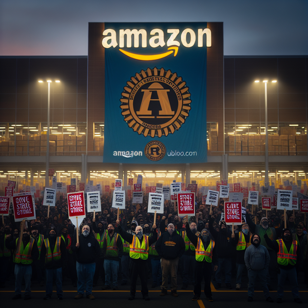 Amazon Faces Historic Strike by Teamsters Union Amid Holiday Rush